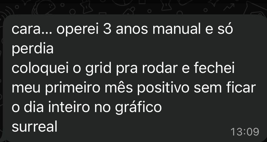 Operei 3 anos manual e só perdia. Primeiro mês positivo com o robô.
